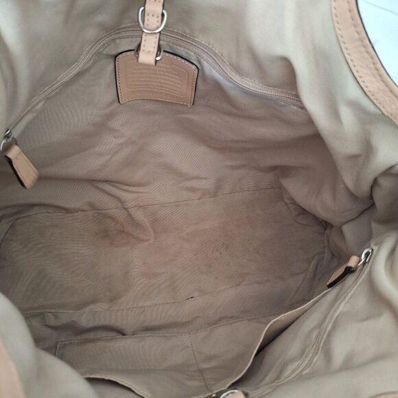 Coach Devin 26131 Brown Canvas/Leather Shoulder/Tote Bag - Picture 8 of 11